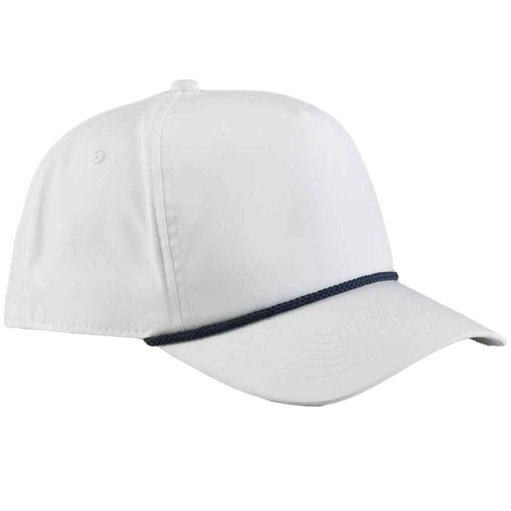 Beechfield Coolmax Baseball Cap / White/Navy
